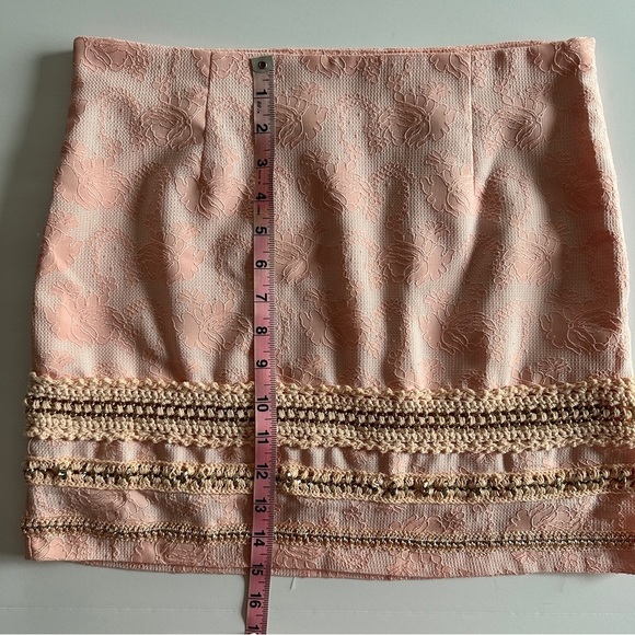Potters Pink Lace Crochet Mini Skirt - Y2K Inspired, M - Picture 10 of 16